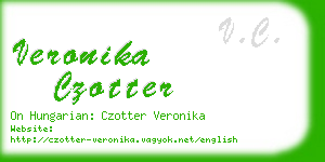 veronika czotter business card